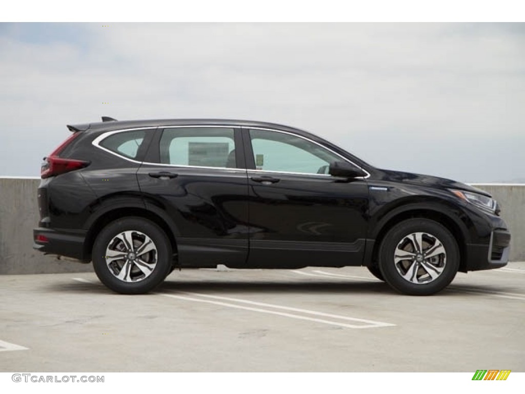 2020 CR-V LX AWD Hybrid - Crystal Black Pearl / Black photo #8