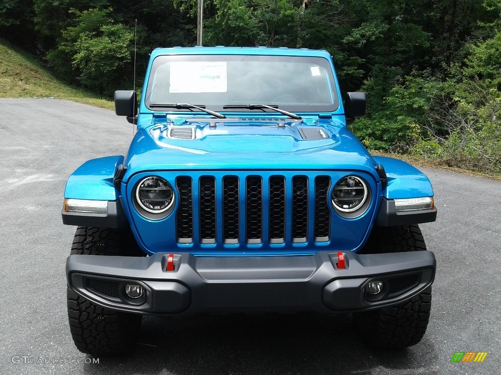 2020 Gladiator Rubicon 4x4 - Hydro Blue Pearl / Black photo #3