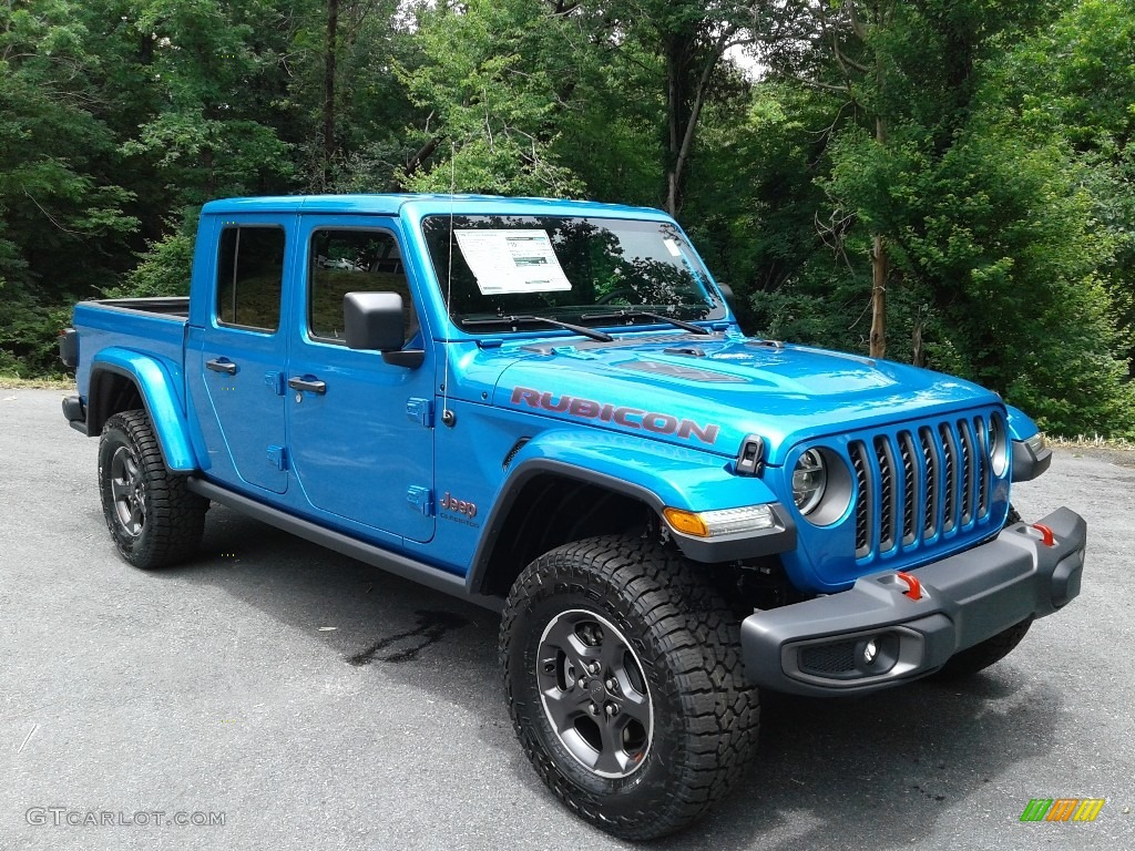 Hydro Blue Pearl 2020 Jeep Gladiator Rubicon 4x4 Exterior Photo #138368063