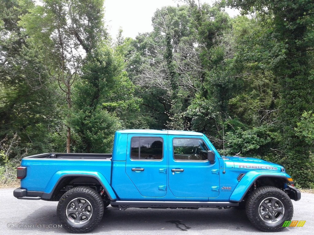 Hydro Blue Pearl 2020 Jeep Gladiator Rubicon 4x4 Exterior Photo #138368084