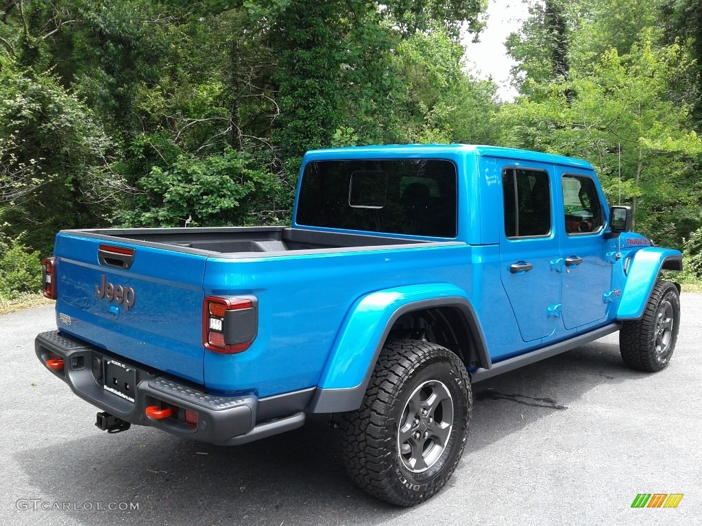 2020 Gladiator Rubicon 4x4 - Hydro Blue Pearl / Black photo #6