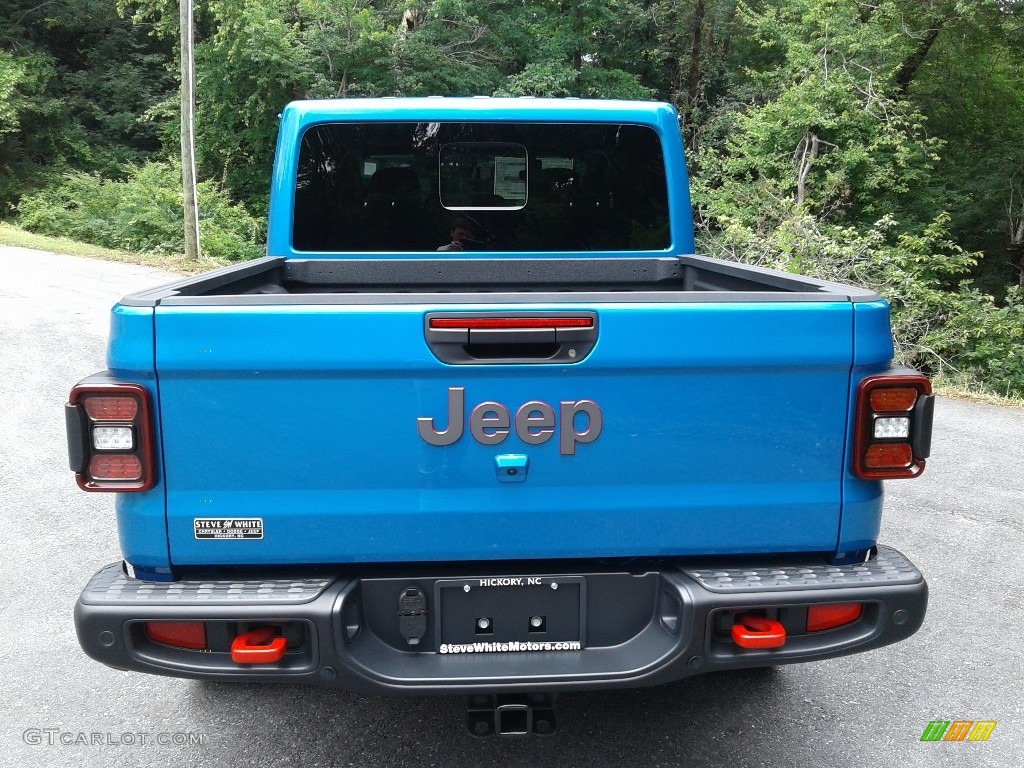 2020 Gladiator Rubicon 4x4 - Hydro Blue Pearl / Black photo #7