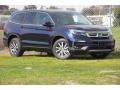 2020 Obsidian Blue Pearl Honda Pilot EX  photo #2