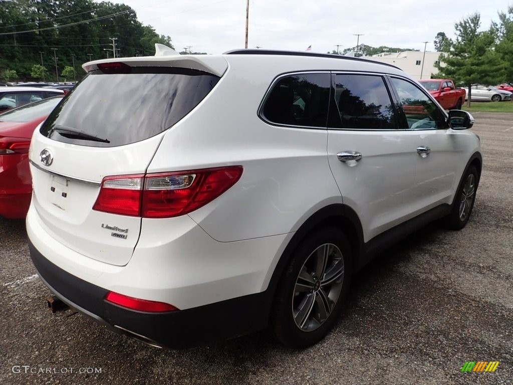 2013 Santa Fe Limited AWD - Monaco White / Black photo #3