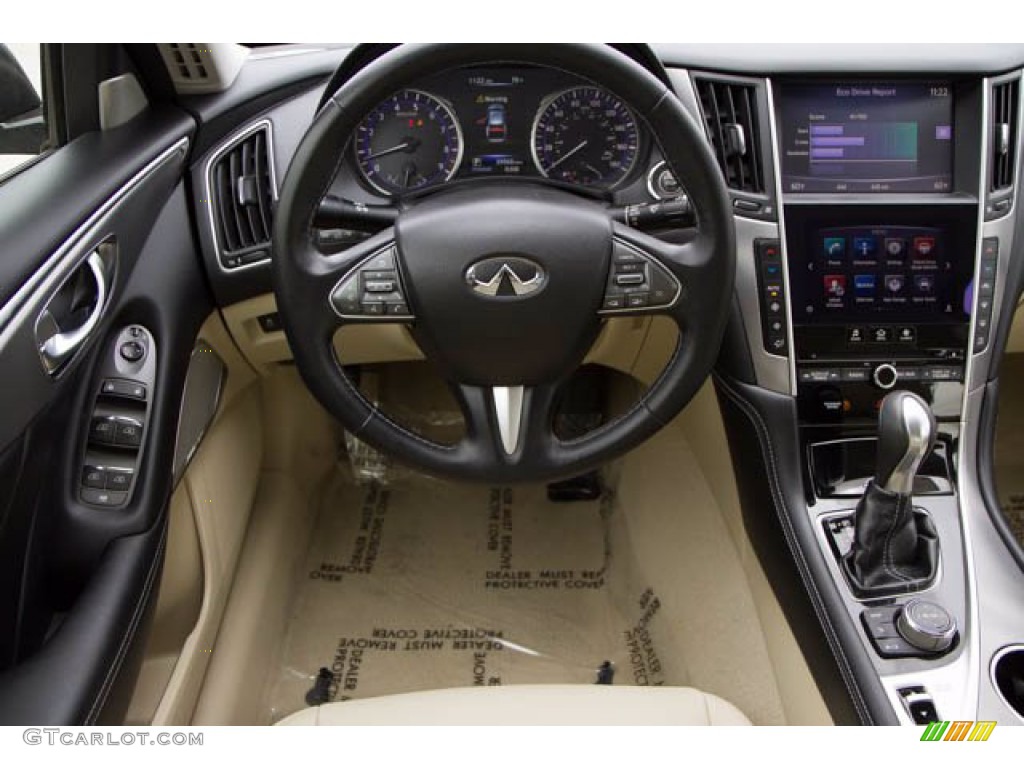 2017 Infiniti Q50 3.0t Wheat Dashboard Photo #138371978