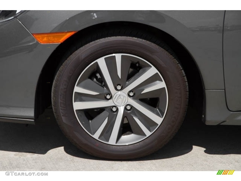 2020 Civic LX Hatchback - Polished Metal Metallic / Black photo #13
