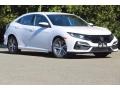 2020 Platinum White Pearl Honda Civic LX Hatchback  photo #2