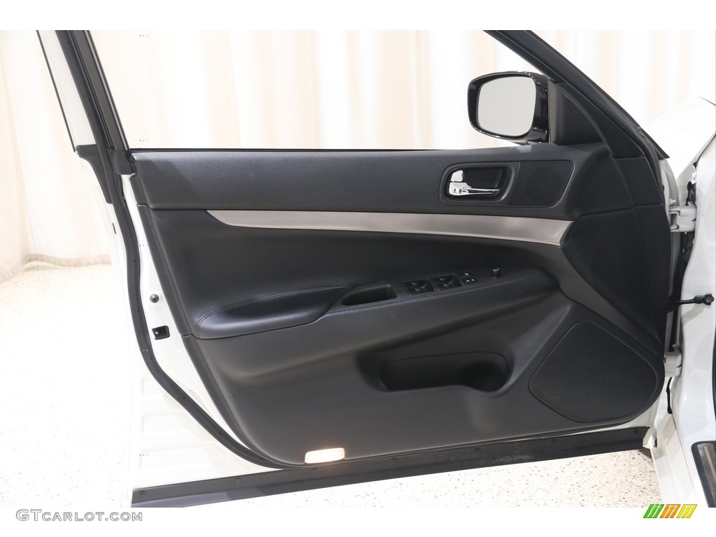 2012 Infiniti G 25 x AWD Sedan Graphite Door Panel Photo #138373304