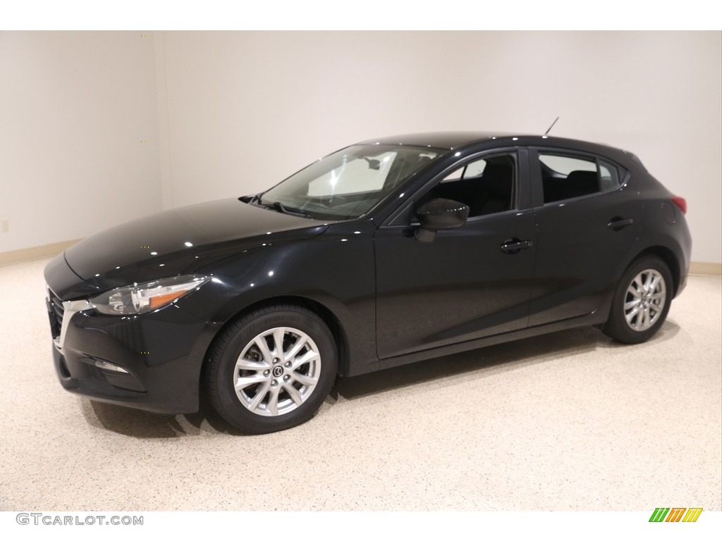 Jet Black Mica 2017 Mazda MAZDA3 Sport 5 Door Exterior Photo #138373766
