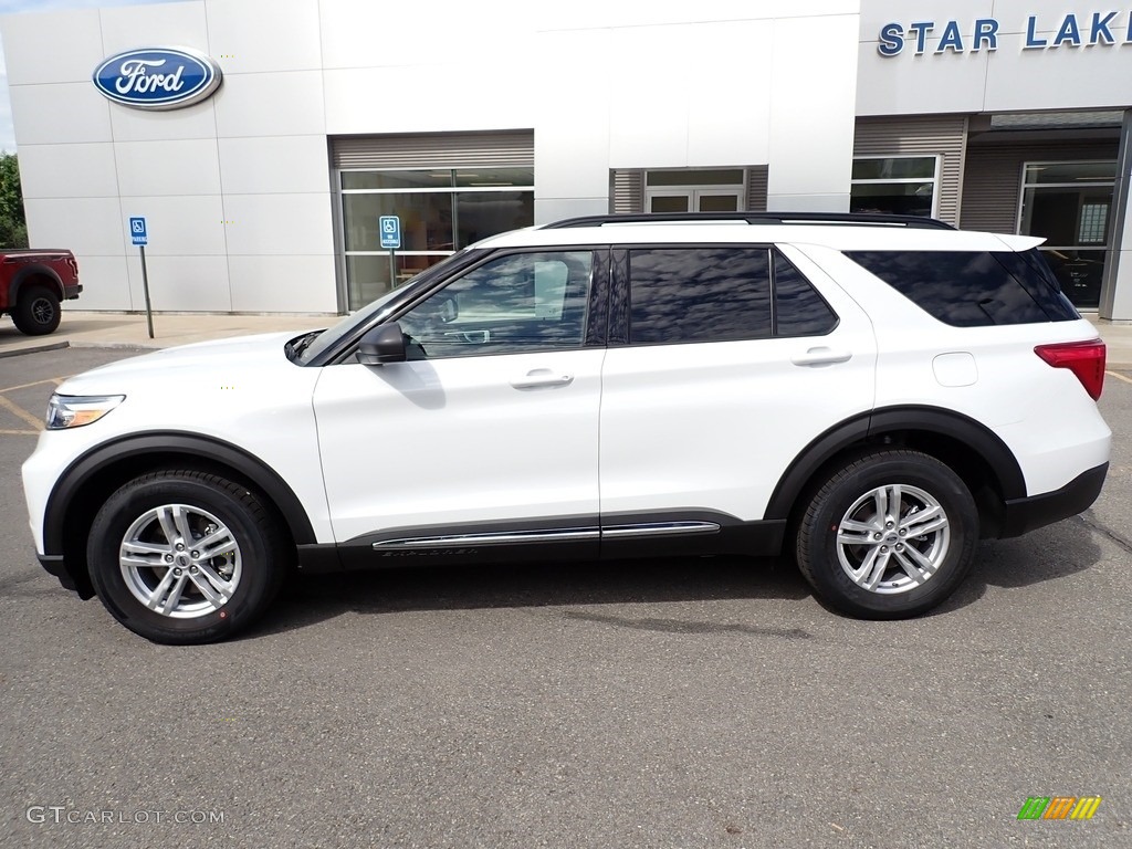 2020 Explorer XLT 4WD - Oxford White / Ebony photo #2