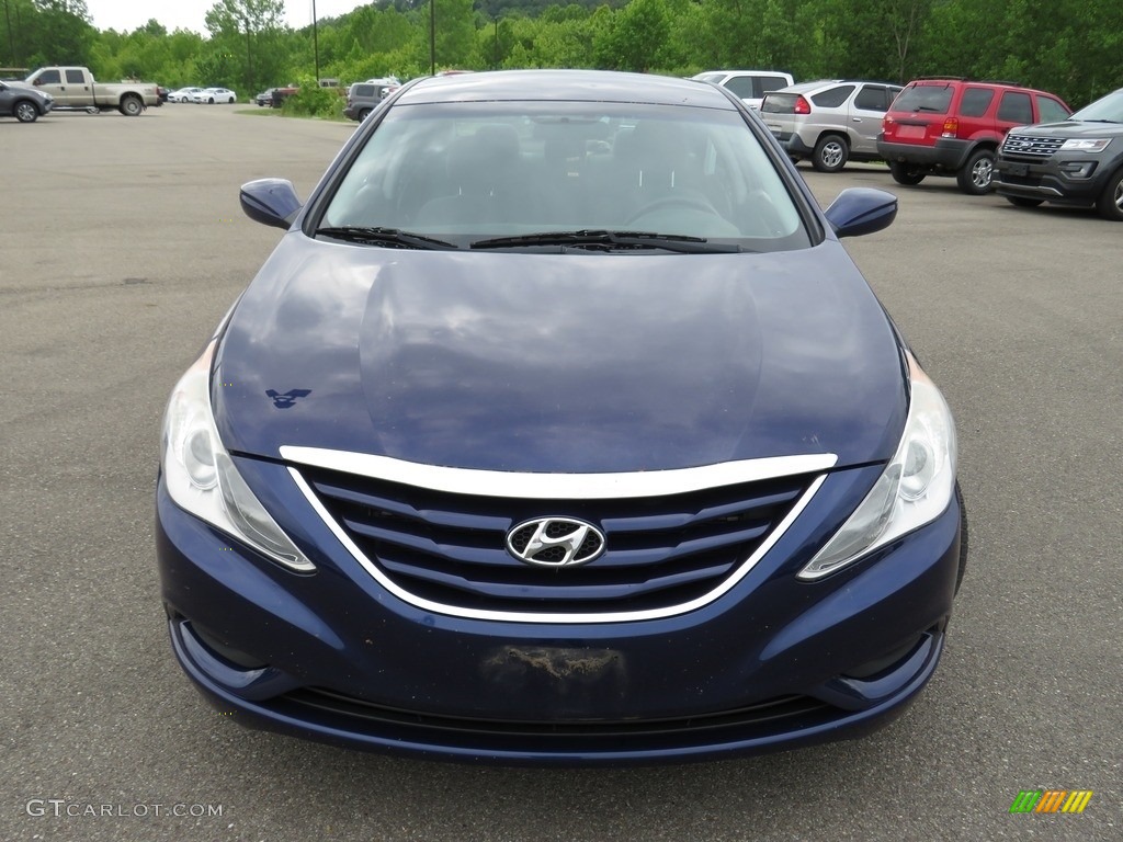 2011 Sonata GLS - Indigo Blue Pearl / Gray photo #4