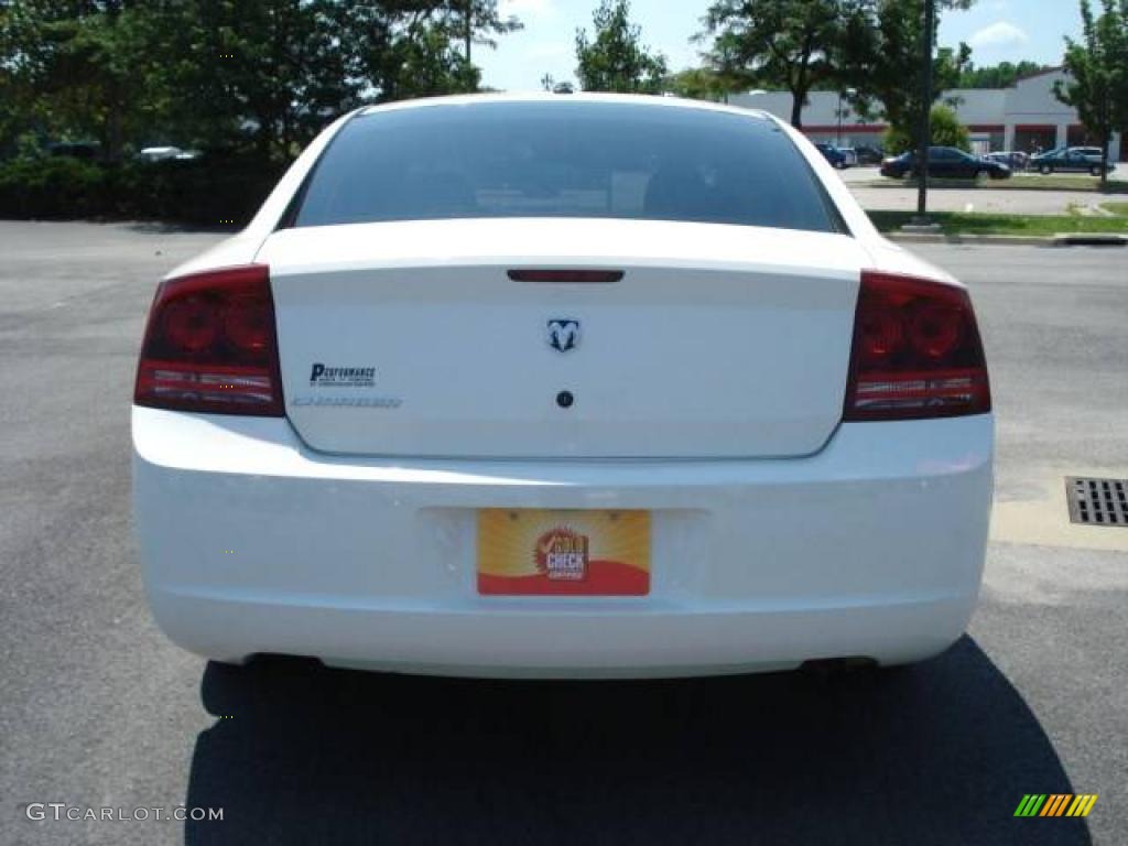 2007 Charger  - Stone White / Dark Slate Gray/Light Graystone photo #4