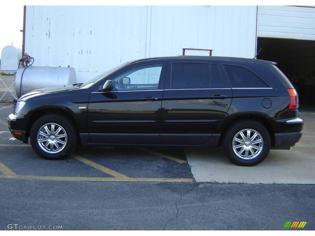 2007 Pacifica Signature Series - Brilliant Black / Pastel Slate Gray photo #2