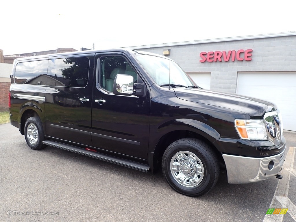 Super Black 2016 Nissan NV 3500 HD SL Passenger Exterior Photo #138376795