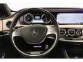 2017 Mercedes-Benz S Porcelain/Black Interior Steering Wheel Photo