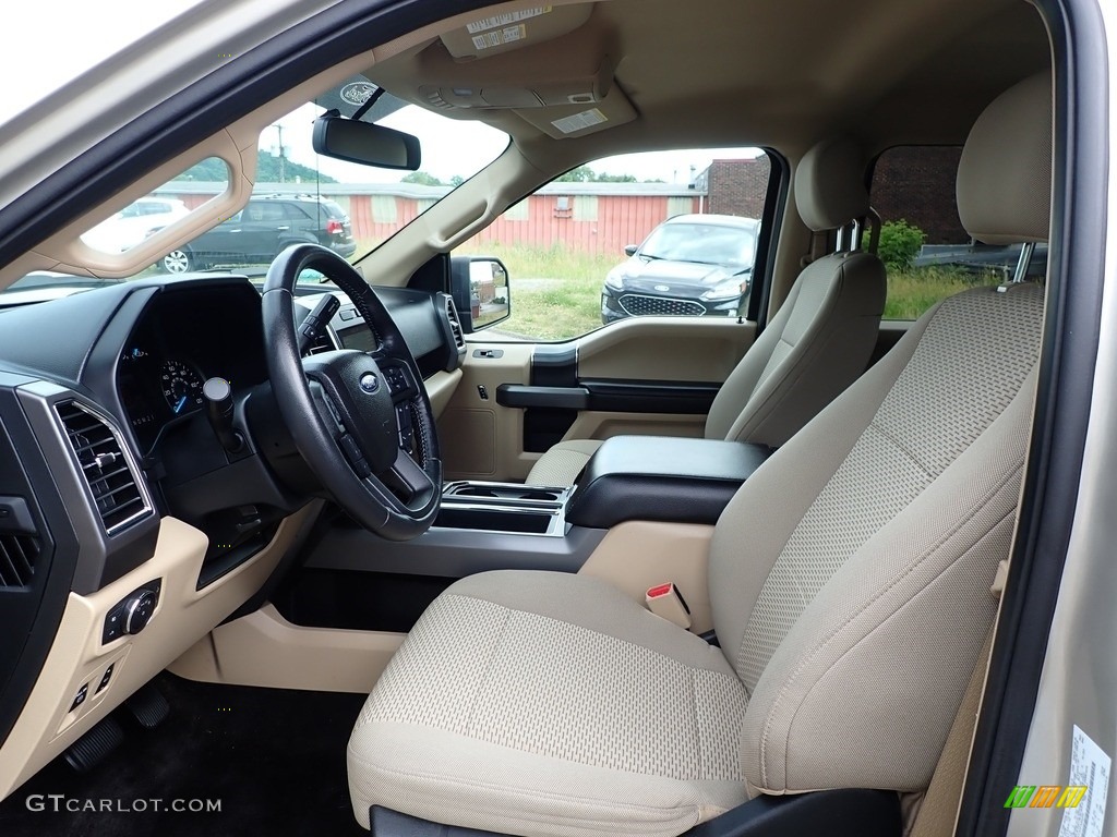 2017 F150 XLT SuperCrew 4x4 - White Gold / Light Camel photo #13