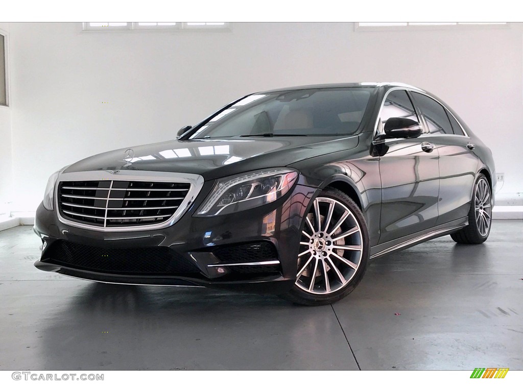 designo Mocha Black Metallic 2017 Mercedes-Benz S 550 Sedan Exterior Photo #138378352