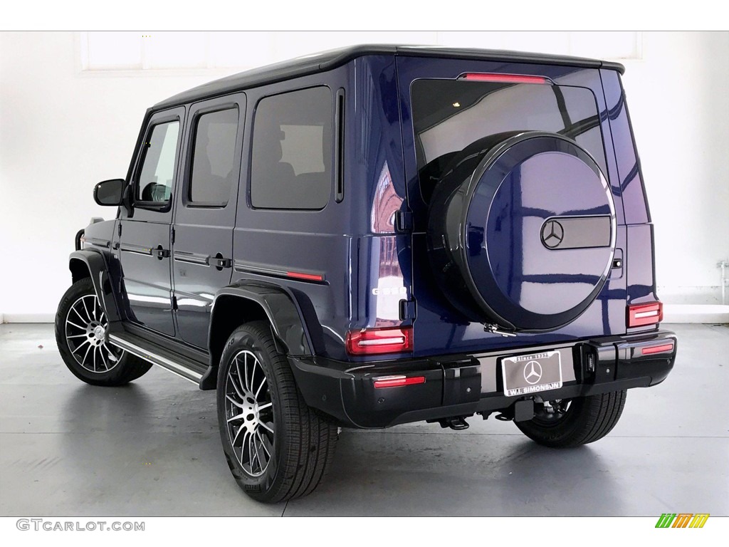 2020 G 550 - designo Mystic Blue Metallic / Platinum White/Black photo #2