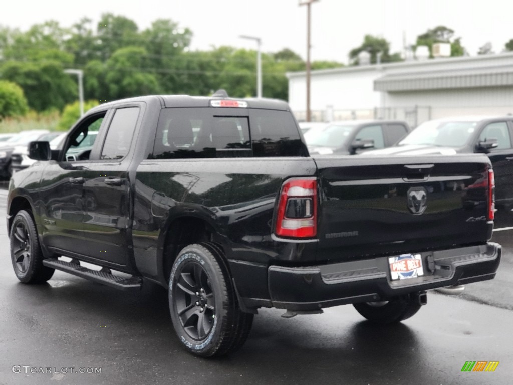 2020 1500 Big Horn Night Edition Crew Cab 4x4 - Diamond Black Crystal Pearl / Black photo #4
