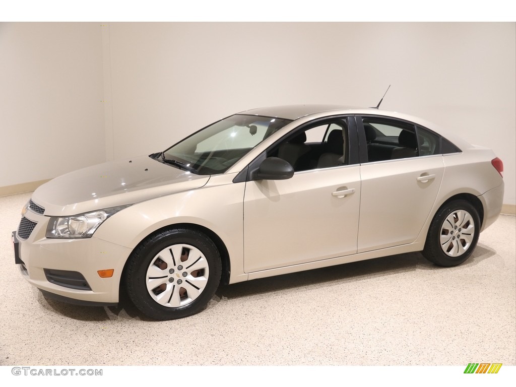 2012 Cruze LS - Gold Mist Metallic / Jet Black/Medium Titanium photo #3