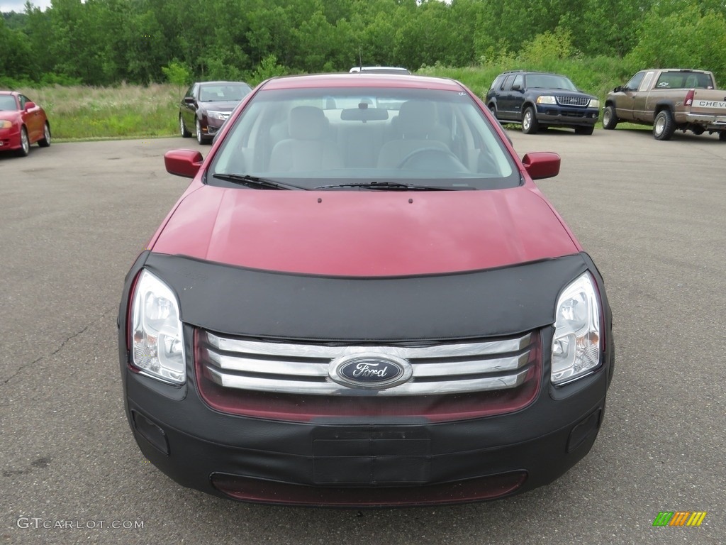 2009 Fusion SE V6 - Redfire Metallic / Medium Light Stone photo #4