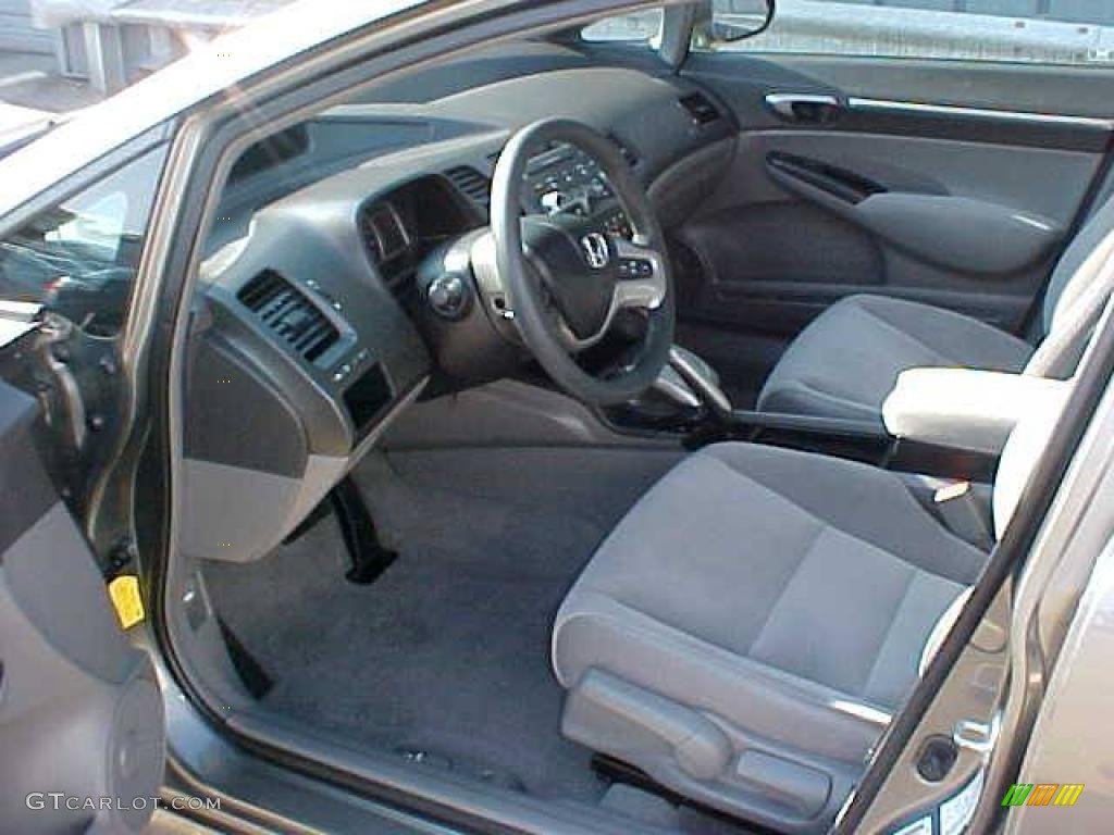 2006 Civic EX Sedan - Galaxy Gray Metallic / Gray photo #6