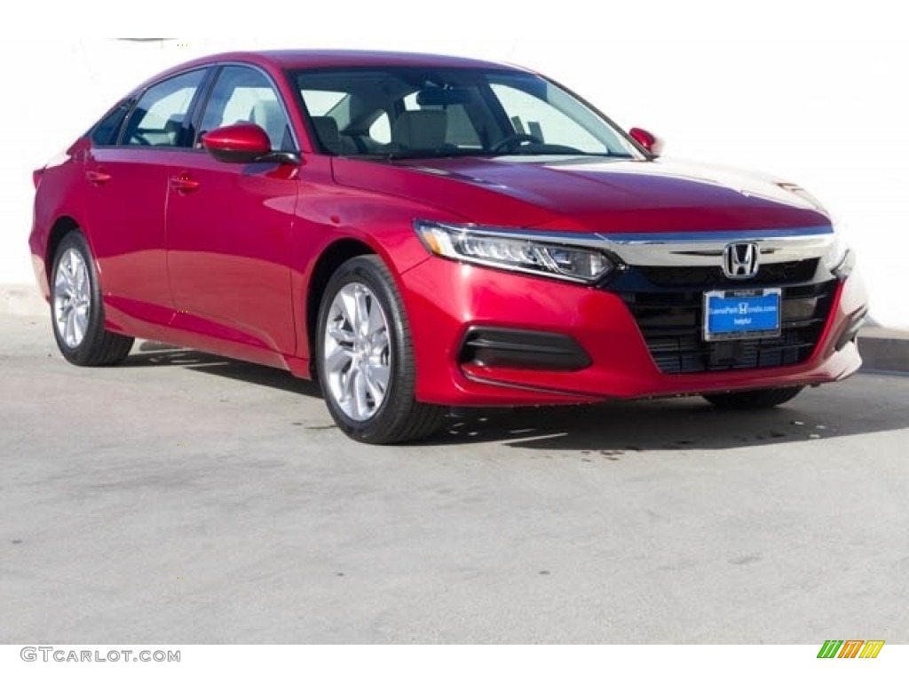 2020 Accord LX Sedan - Radiant Red Metallic / Ivory photo #1