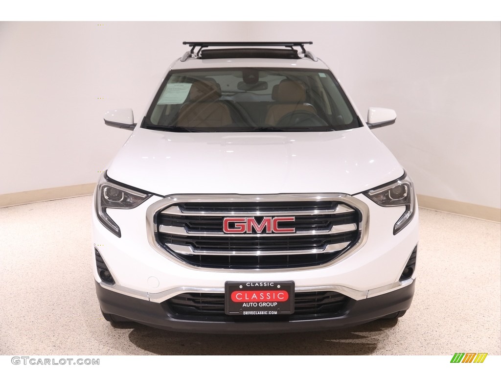 2018 Terrain SLT AWD - Summit White / Brandy/­Jet Black photo #2