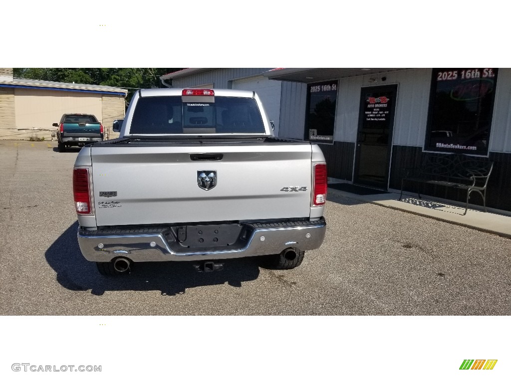 2018 1500 Laramie Crew Cab 4x4 - Bright Silver Metallic / Black photo #5