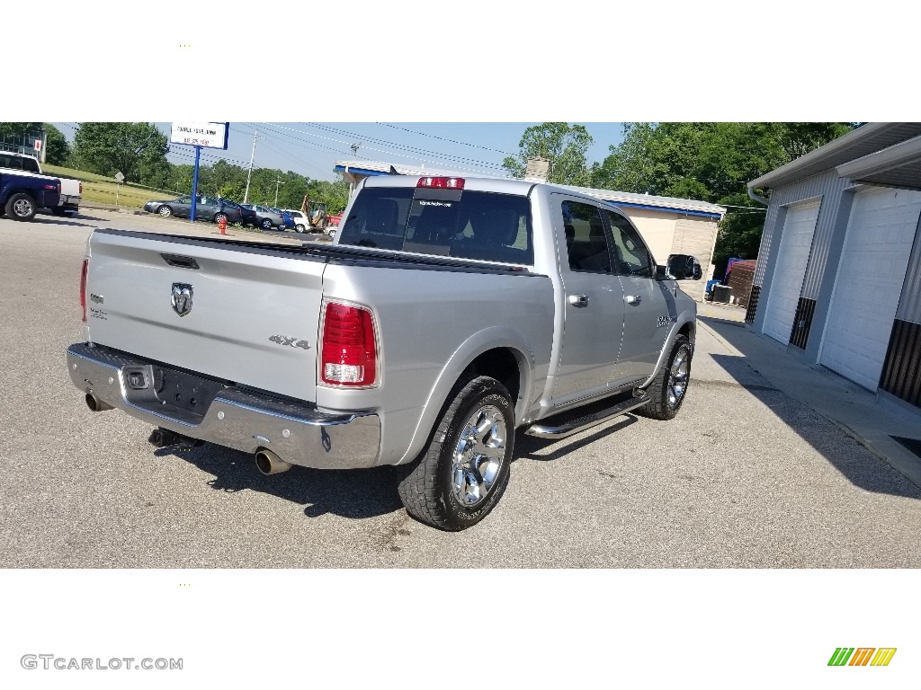 2018 1500 Laramie Crew Cab 4x4 - Bright Silver Metallic / Black photo #6