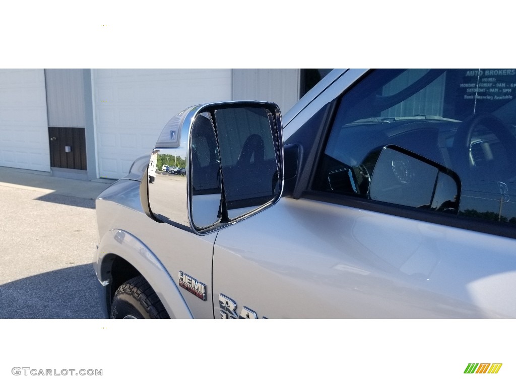2018 1500 Laramie Crew Cab 4x4 - Bright Silver Metallic / Black photo #16