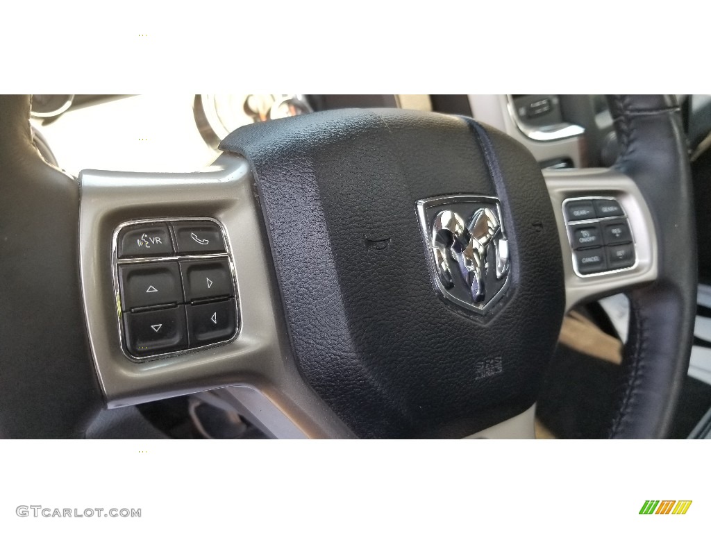 2018 1500 Laramie Crew Cab 4x4 - Bright Silver Metallic / Black photo #19
