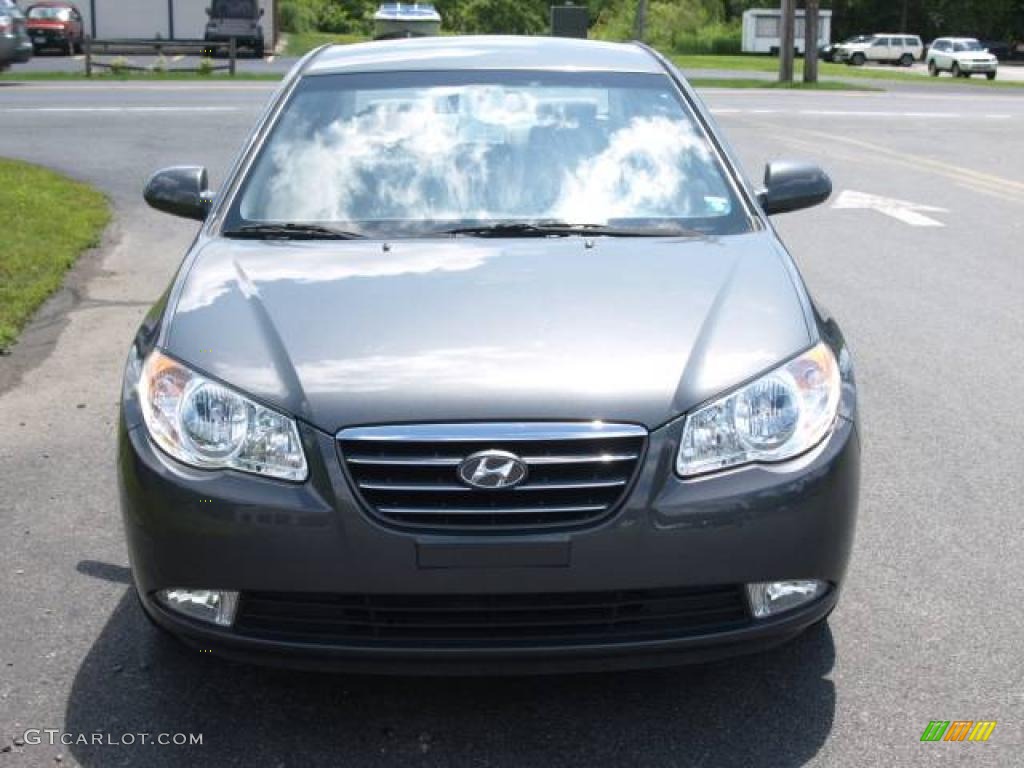 2007 Elantra GLS Sedan - Carbon Gray / Gray photo #3