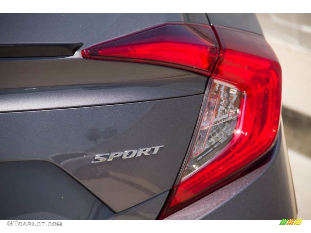 2019 Civic Sport Sedan - Sonic Gray Pearl / Black photo #9