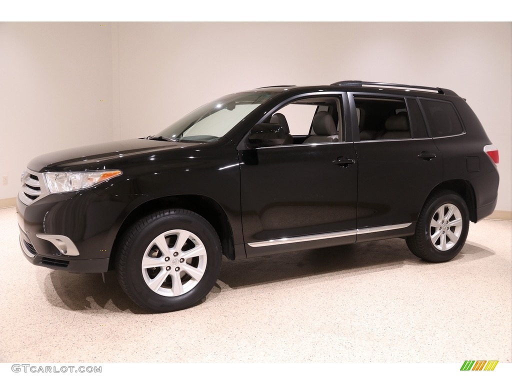 2012 Highlander SE 4WD - Black / Ash photo #3