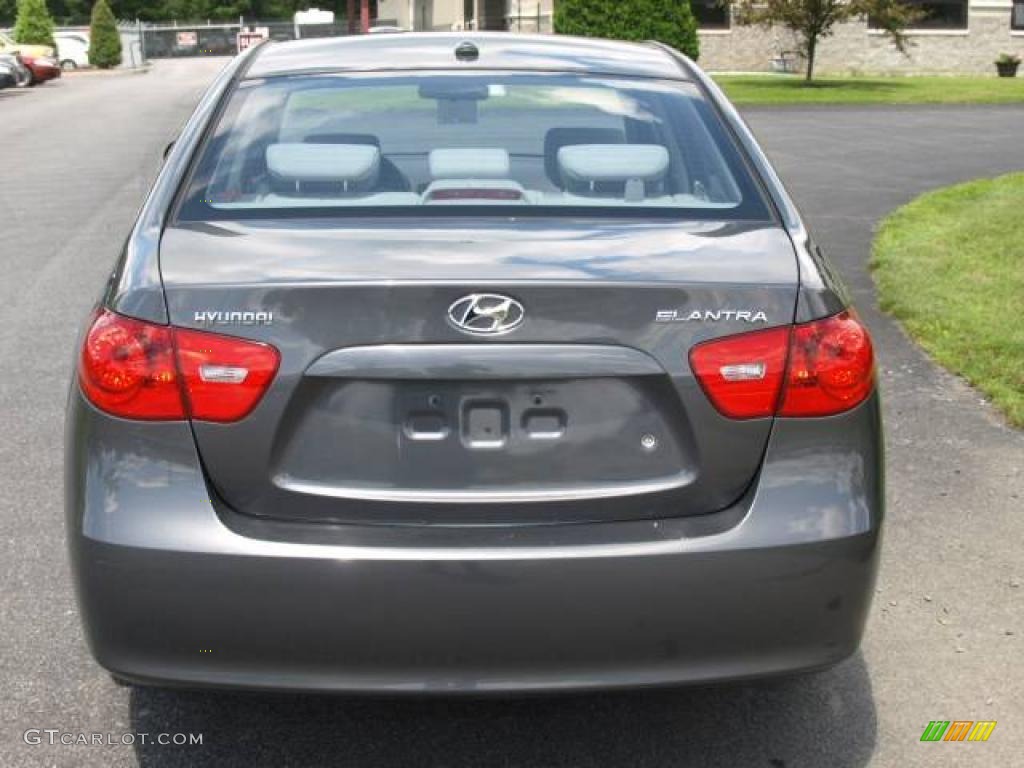 2007 Elantra GLS Sedan - Carbon Gray / Gray photo #5