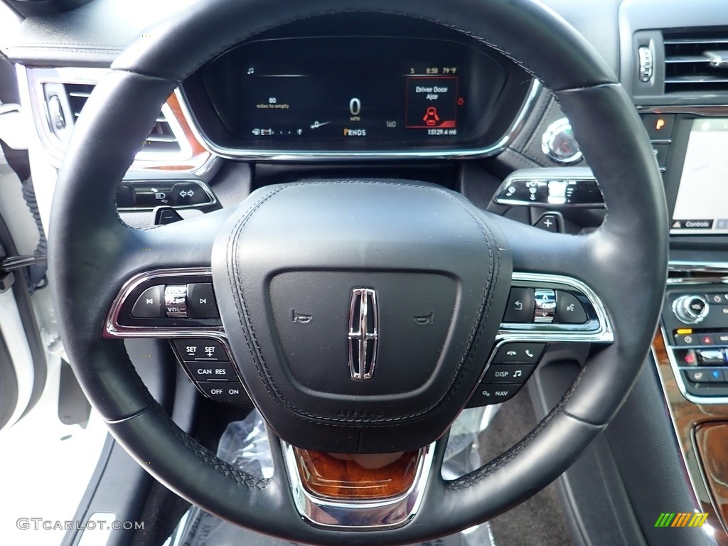 2017 Lincoln Continental Reserve AWD Terracotta Steering Wheel Photo #138392256