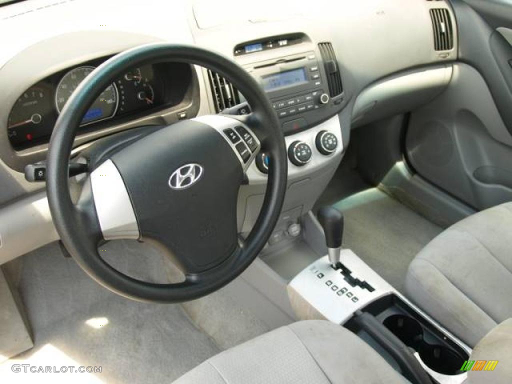 2007 Elantra GLS Sedan - Carbon Gray / Gray photo #8