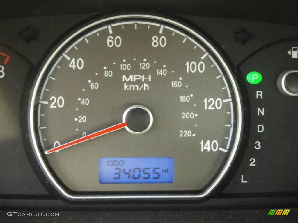 2007 Elantra GLS Sedan - Carbon Gray / Gray photo #12