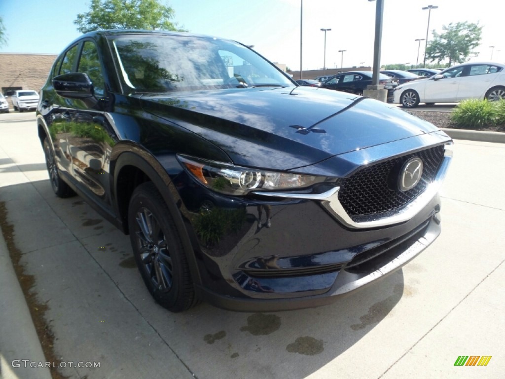 2020 CX-5 Touring AWD - Deep Crystal Blue Mica / Black photo #1