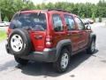 2007 Inferno Red Crystal Pearl Jeep Liberty Sport 4x4  photo #4