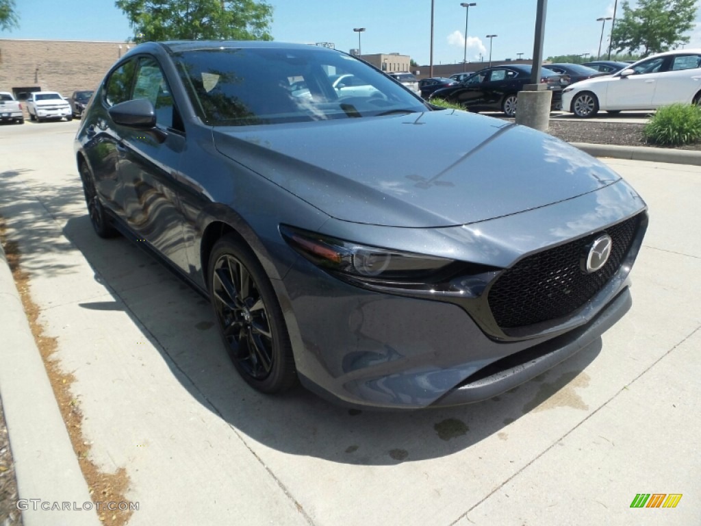 2020 MAZDA3 Premium Hatchback AWD - Polymetal Gray Metallic / Red photo #1