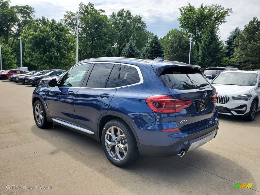 2020 X3 xDrive30i - Phytonic Blue Metallic / Black photo #2