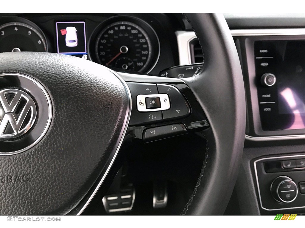 2018 Volkswagen Atlas SE 4Motion Titan Black Steering Wheel Photo #138395106