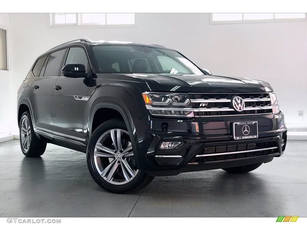 Deep Black Pearl 2018 Volkswagen Atlas SE 4Motion Exterior Photo #138395448