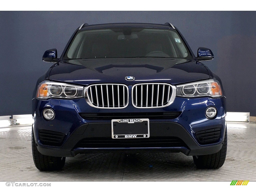 2017 X3 sDrive28i - Deep Sea Blue Metallic / Black photo #2