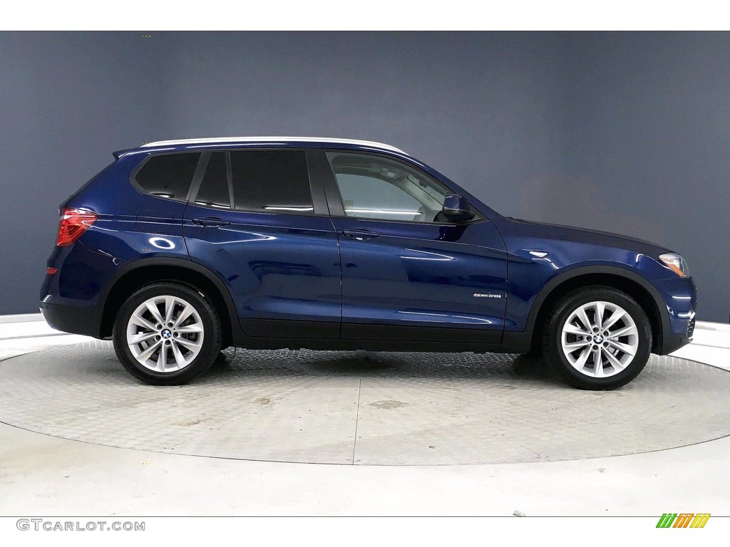2017 X3 sDrive28i - Deep Sea Blue Metallic / Black photo #14