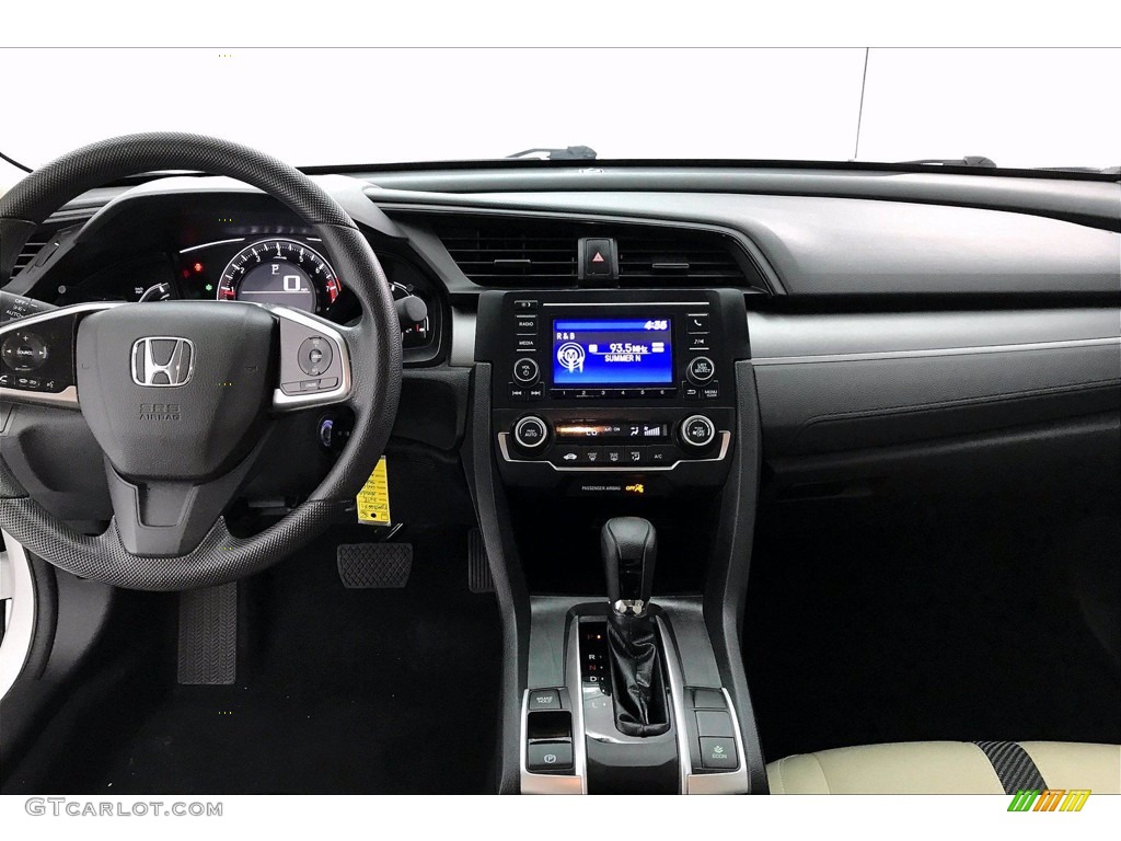 2018 Honda Civic LX Sedan Ivory Dashboard Photo #138399310