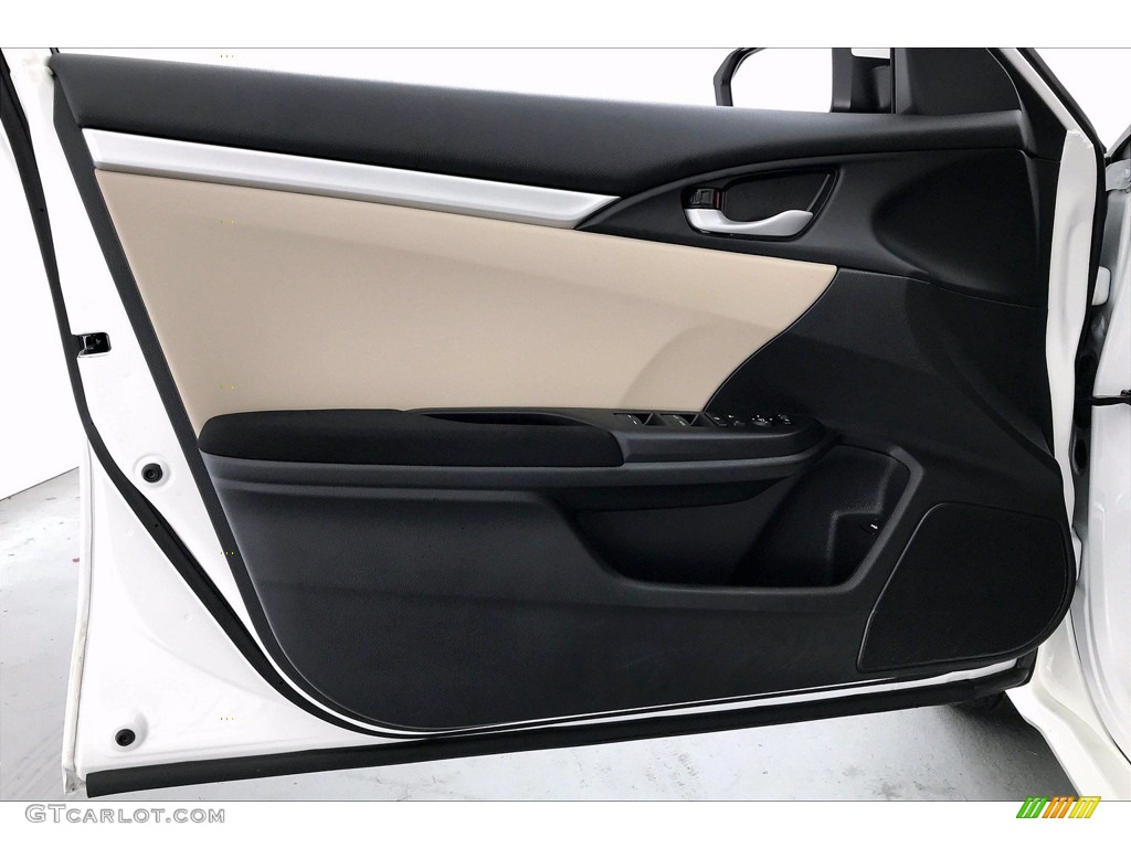2018 Honda Civic LX Sedan Ivory Door Panel Photo #138399505