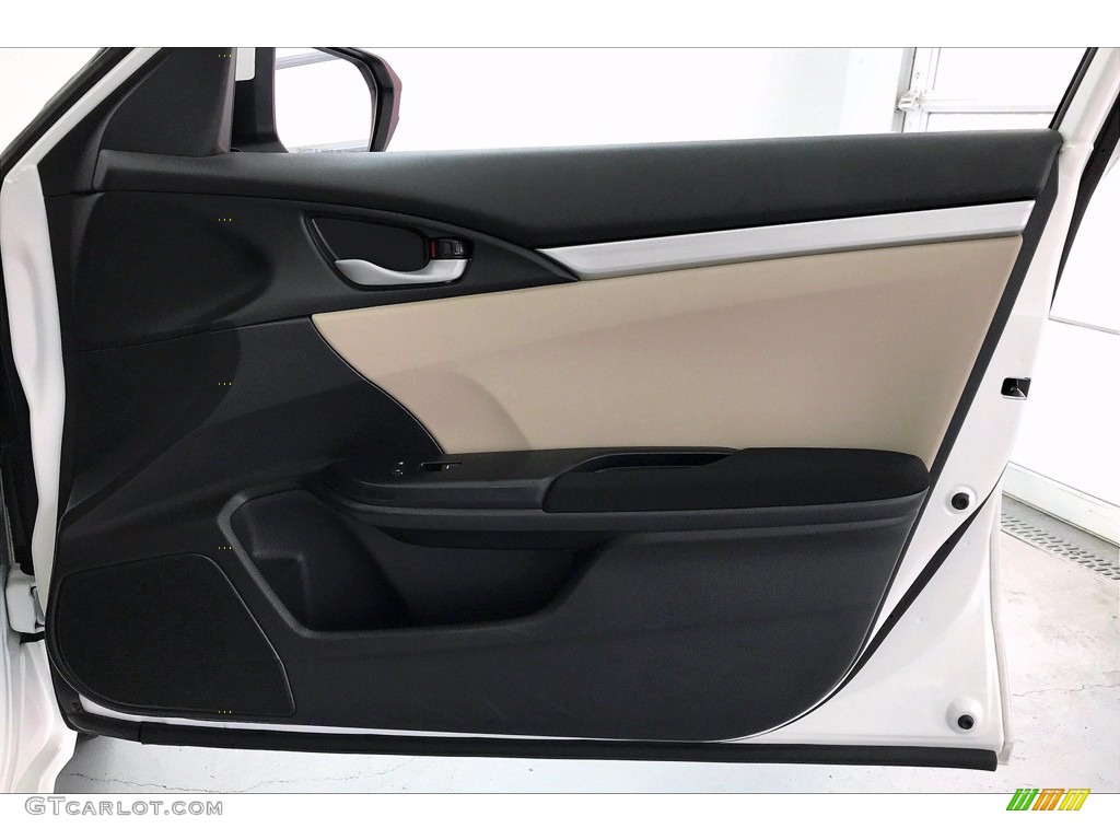 2018 Honda Civic LX Sedan Ivory Door Panel Photo #138399619
